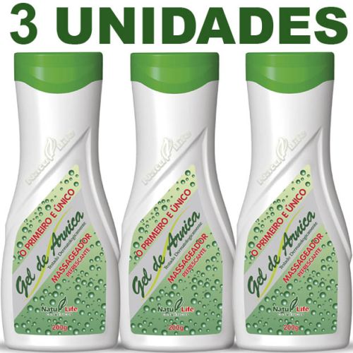 Kit Gel de arnica natulife 200g 03 unidades