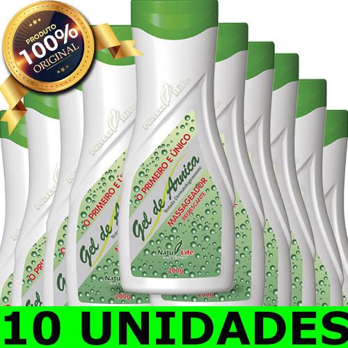 Kit gel de arnica natu life 200g 10 unidades
