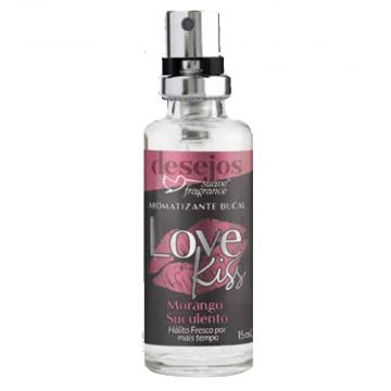 Aromatizante Bucal Love Kiss Morango Suave Fragrance 3503