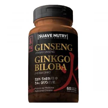 Ginseng com Ginkgo Biloba Suave Nutry  SN0013