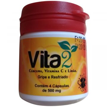 Vita2 Cúrcuma, Vitamina C E Limão - Xô Sintomas