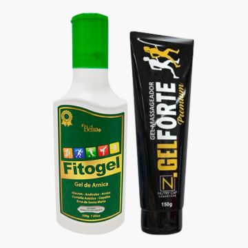 Kit Alívio para Dor Muscular: Gel de Arnica Fitogel + Gel massageador Gel Forte Premium Nutry Cap
