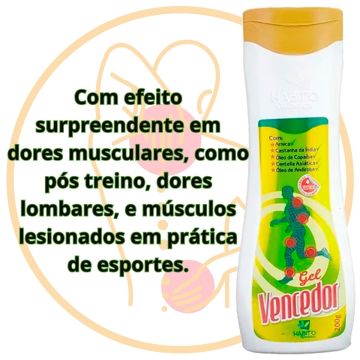 Kit 2 Gel Vencedor Massageador Hábito 200g
