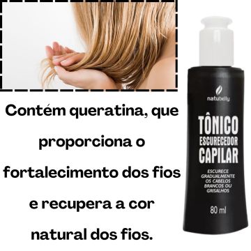Tônico Escurecedor Capilar + Perfume Capilar Brilho das Estrelas Com D-Pantenol