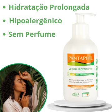 Pantaphil Loção Hidratante Hipoalergênica 300ml + Creme Hidratante Hipoalergênico Pantaphil 120 g