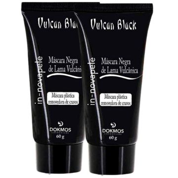 2 Vulcan Black Máscara Negra de Lama Vulcânica Limpeza e Remoção de Cravos