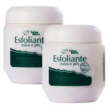 2 Esfoliante Mãos e Pés Lizza Derm Cuidado e Tratamento