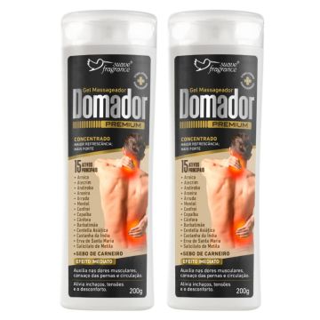 Kit 2 Gel Domador Sebo de Carneiro Massageador Extra Forte para Alívio de Dor Muscular