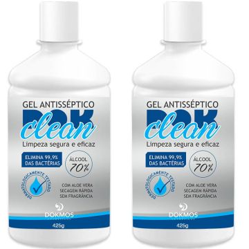 Álcool Gel Antisséptico 70 % Hidratante (kit 2 Unidades)