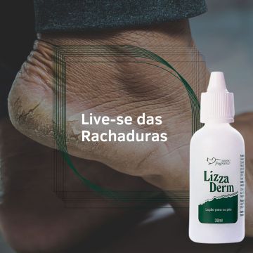 Kit Loção LizzaDerm para Hidratação e Tratamento de Pés Rachados - 6 unidades