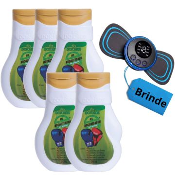 Kit 5 Gel Massageador Nocauteador Dokmos + Mini Massageador Portátil