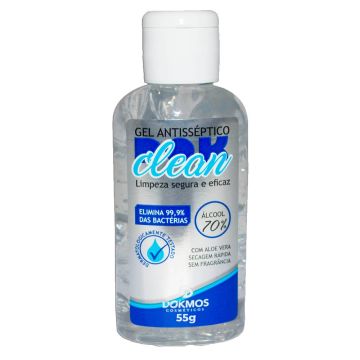 Álcool Gel Antisséptico 70 % DokClean 55 g Ref. 462055