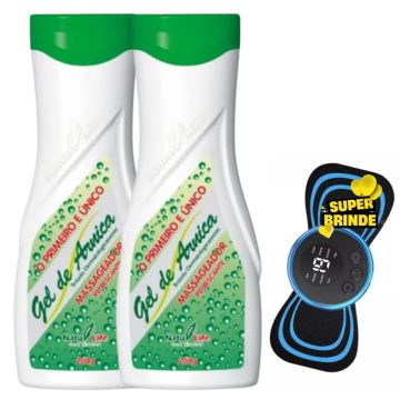 Kit 2 Gel de Arnica Natulife + Mini Massageador Portátil