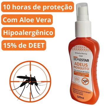 Spray Repelente contra Mosquitos Bem Estar + Protetor Solar Facial 70 FPS