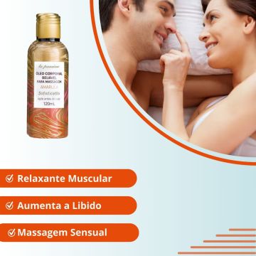 Óleo De Massagem Sensual Sensação Quente Amarulla (2 unidades)