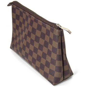 Necessaire Xadrez Marrom Suave Fragrance 7002 1