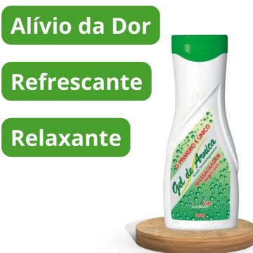 Kit para Alívio da Dor Muscular: 3 Gel de Arnica Natulife + Mini Massageador Portátil