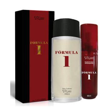 Kit Deo Colônia Fórmula 1 + Desodorante Spray Fórmula 1 Suave Fragrance Ref. 8085