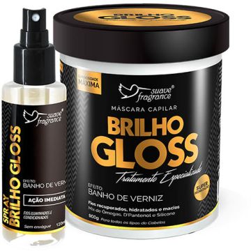 Kit Máscara Capilar + Spray Suave Fragrance Brilho Gloss Ref. 8108
