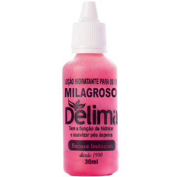 Loção Hidratante Para Os Pés Milagroso Delima 30ml 1