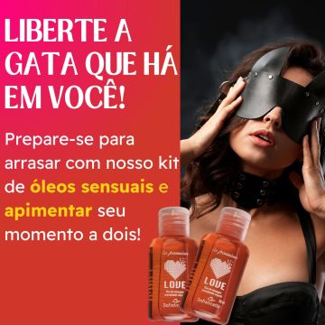 Kit 3 Óleo Para Massagem Love 30ML