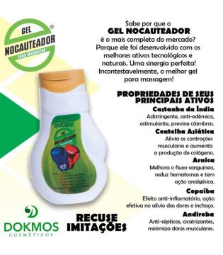 24 GEL NOCAUTEADOR ARNICA DOKMOS COSMÉTICOS CÓD 111224