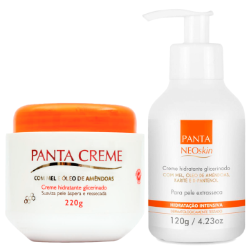Kit Panta Creme Hidratante Glicerinado 220g + Panta Neoskin Creme Hidratante Glicerinado 120g