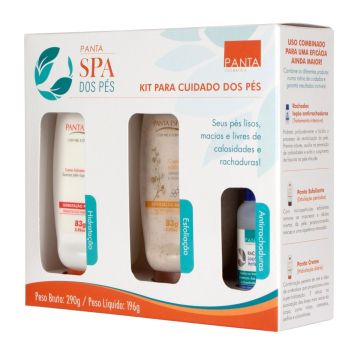 Kit  Spa dos Pés Cuidados dos Pés Ressecados e Rachados Panta Cosmética