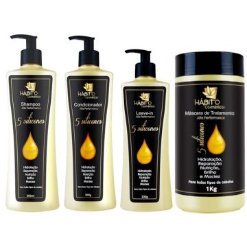 Kit Promocional 5 Silicones Hábito 8213