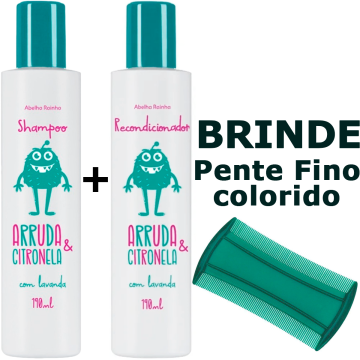 Kit Arruda E Citronela Contra Piolhos Abelha Rainha 1