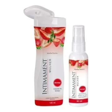 Sabonete Íntimo + Desodorante Íntimo Morango Intimament Abelha Rainha