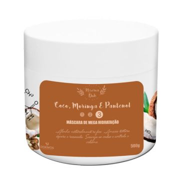 Máscara de Mega Hidratação Coco Moringa e Pantenol Dokmos 4733 1