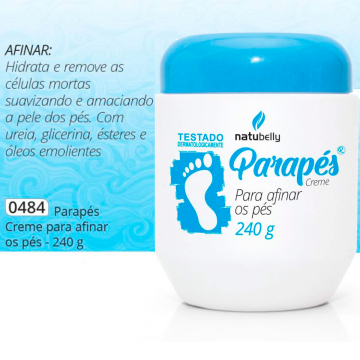 Creme para Afinar os Pés Parapés Natubelly 0484