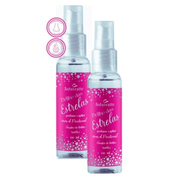 2 Perfume Capilar Brilho das Estrelas Com D-Pantenol e Doador de Brilho Sofisticatto 110ml