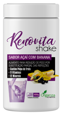 Shake Renovita Açai com Banana Organza Alimentos 022