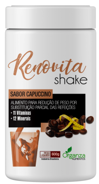 Shake Gourmand Renovita Chocolate Cappuccino Organza Alimentos 023