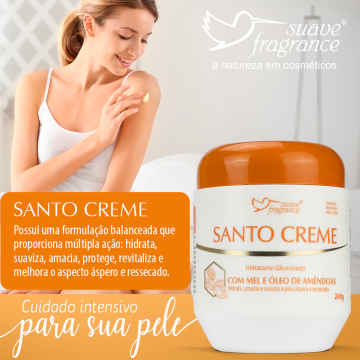 Santo Creme Hidratante Glicerinado Suave Fragrance 6128